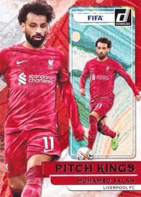 Mohamed Salah 2022 Donruss #15 Pitch Kings - Silver RAW