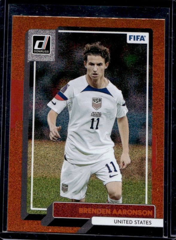 Brenden Aaronson 2022 Donruss #168 Orange RAW