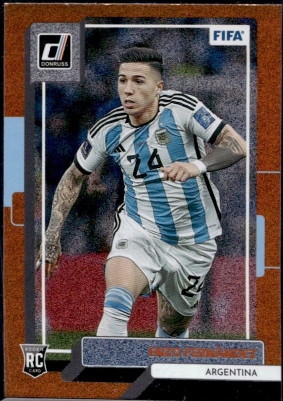 Enzo Fernandez 2022 Donruss #66 Orange Rookie RAW