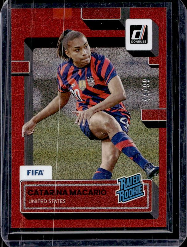 Catarina Macario 2022 Donruss #191 Red /99 Rookie RAW