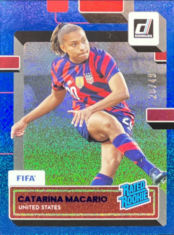 Catarina Macario 2022 Donruss #191 Blue /49 Rookie RAW