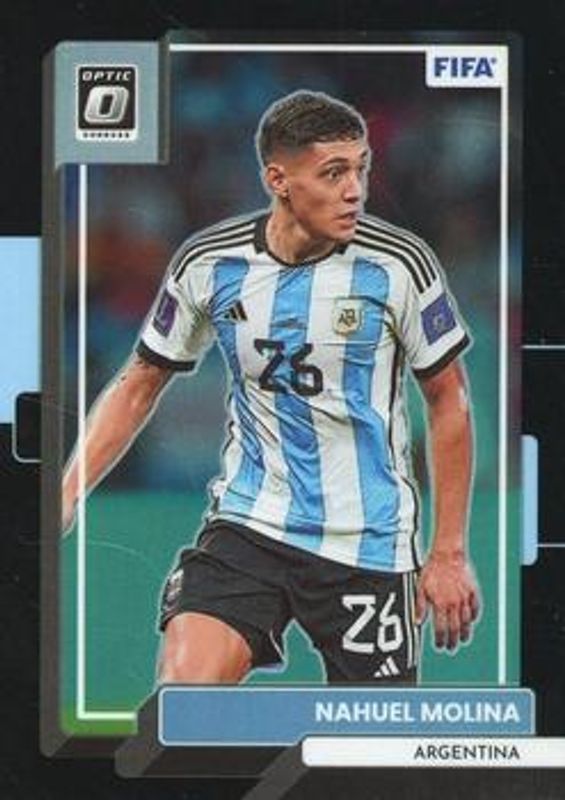 Nahuel Molina 2022 Donruss #67 Optic - Black /1 RAW