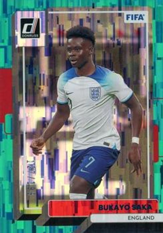 Bukayo Saka 2022 Donruss #26 Teal /199 RAW