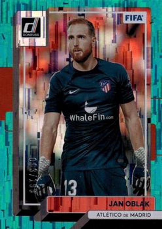 Jan Oblak 2022 Donruss #13 Teal /199 RAW
