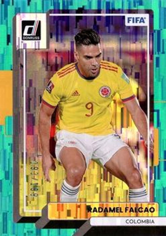Radamel Falcao 2022 Donruss #151 Teal /199 RAW