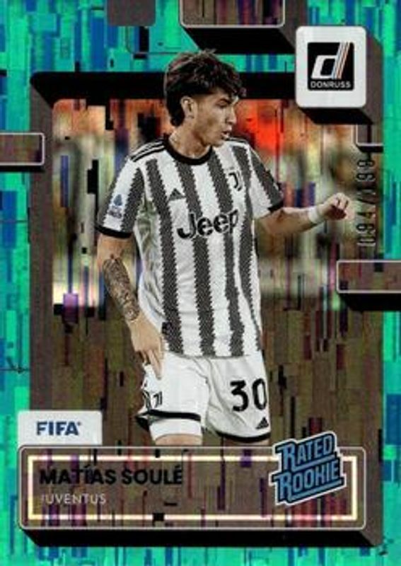 Matias Soule 2022 Donruss #197 Teal /199 Rookie RAW