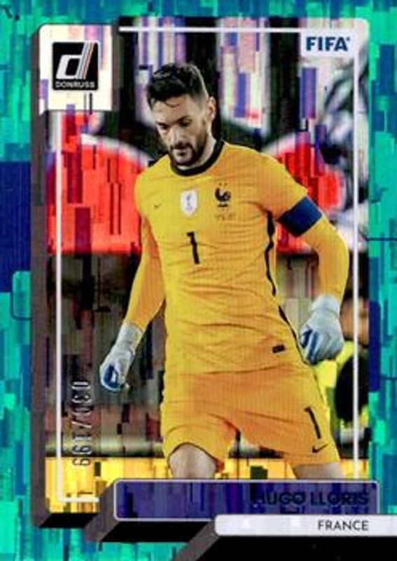 Hugo Lloris 2022 Donruss #48 Teal /199 RAW