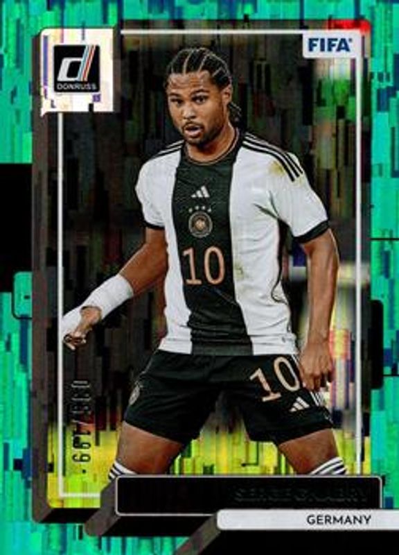 Serge Gnabry 2022 Donruss #62 Teal /199 RAW