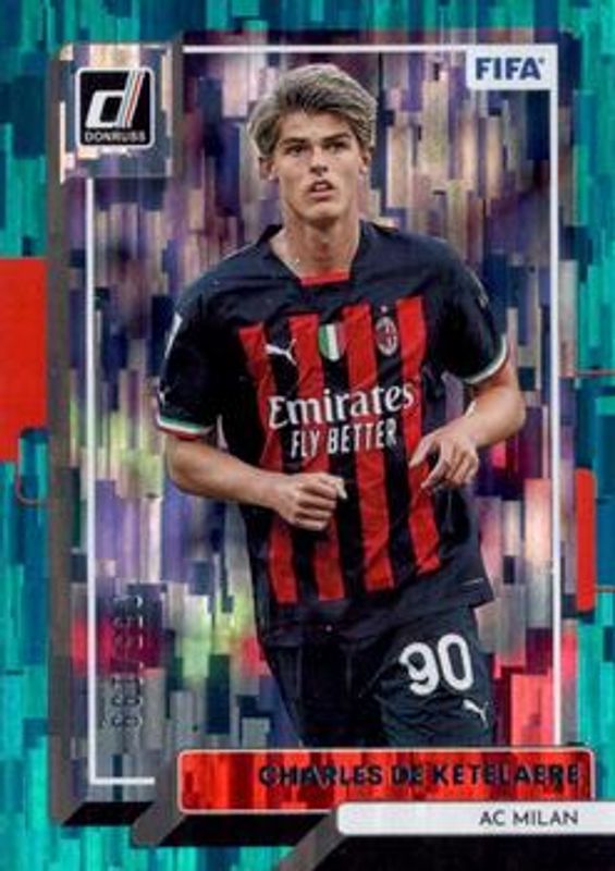 Charles de Ketelaere 2022 Donruss #1 Teal /199 RAW