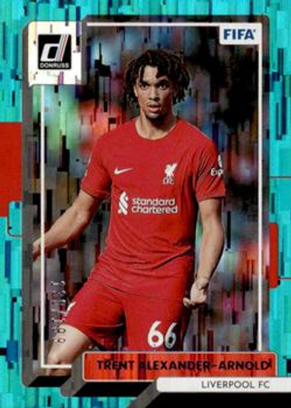 Trent Alexander-Arnold 2022 Donruss #77 Teal /199 RAW