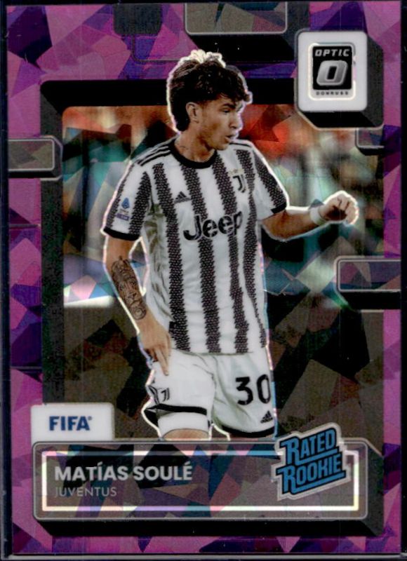 Matias Soule 2022 Donruss #197 Optic - Purple Ice /99 Rookie RAW