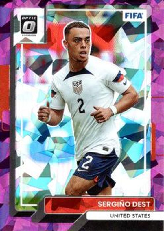 Sergino Dest 2022 Donruss #172 Optic - Purple Ice /99 RAW