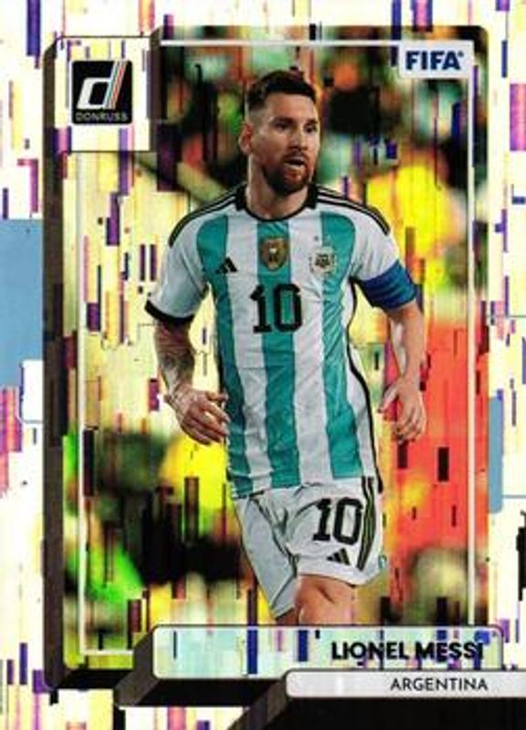 Lionel Messi 2022 Donruss #10 Silver (Rookie) /349 RAW
