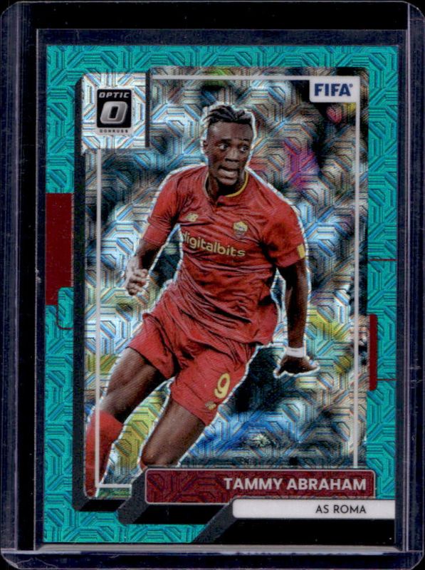 Tammy Abraham 2022 Donruss #147 Optic - Teal Mojo /49 RAW