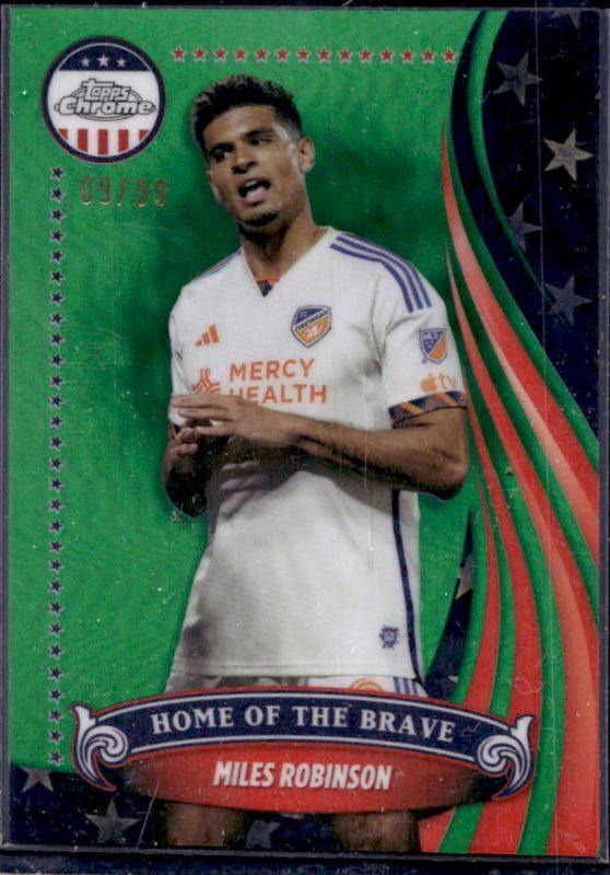 2024 Topps Chrome MLS #BR-3 The Brave - Green Refractor /99