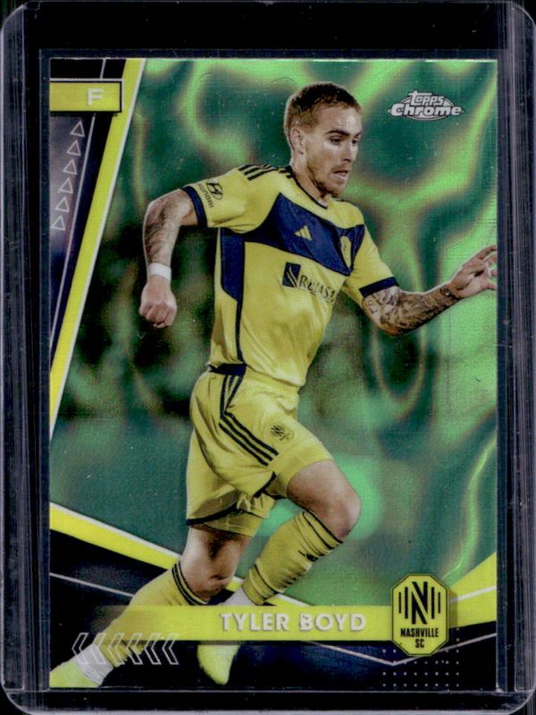 2024 Topps Chrome MLS #87 Neon Green Lava Refractor