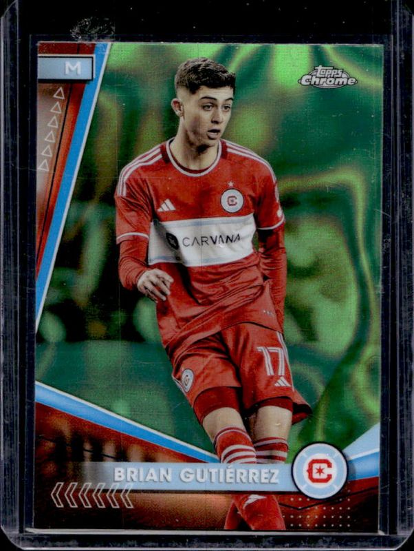 2024 Topps Chrome MLS #138 Neon Green Lava Refractor