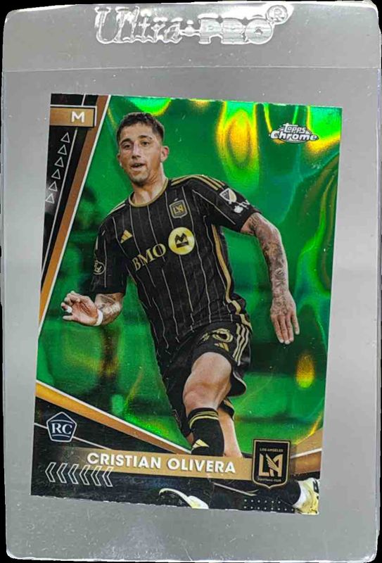 2024 Topps Chrome MLS #155 Neon Green Lava Refractor