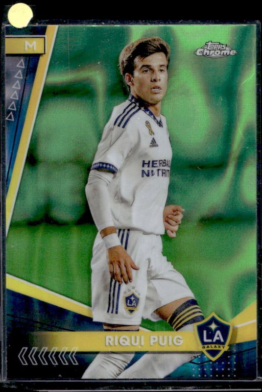 Riqui Puig 2024 Topps Chrome MLS #6 Neon Green Lava Refractor RAW