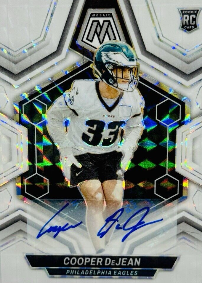 Cooper DeJean 2024 Mosaic #340 Rookie Autographs - White /25 Price