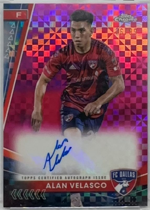 2024 Topps Chrome MLS #CA-AV Chrome Autographs - Pink X Fractor /99
