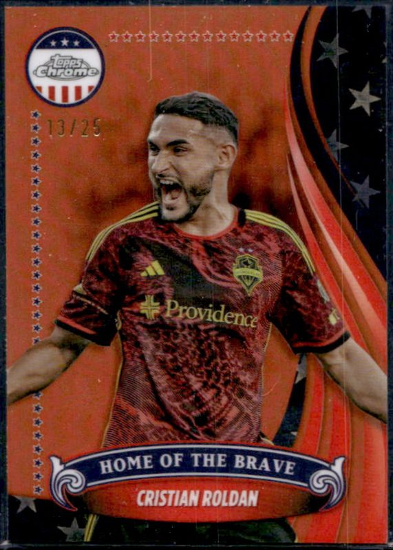 2024 Topps Chrome MLS #BR-7 The Brave - Orange Refractor /25