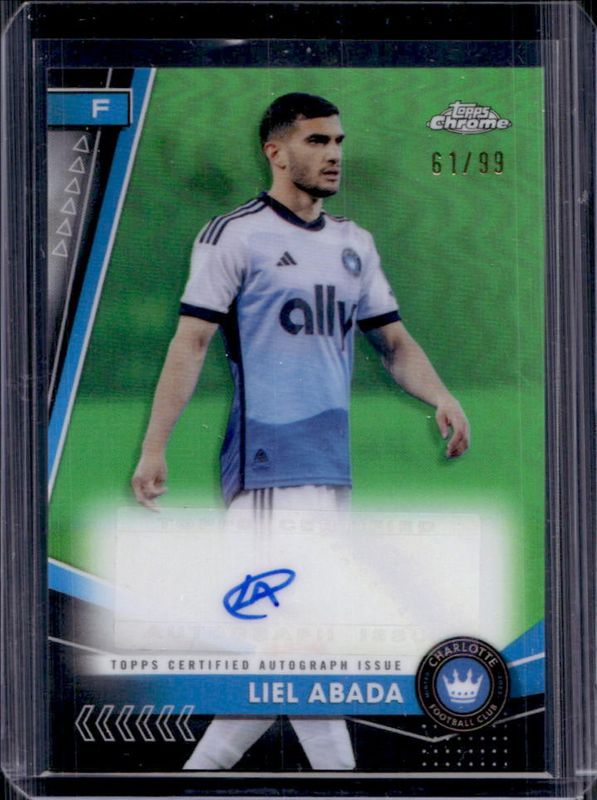 2024 Topps Chrome MLS #CA-AB Chrome Autographs - Neon Green Refractor /99