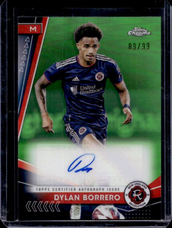 2024 Topps Chrome MLS #CA-BR Chrome Autographs - Neon Green Refractor /99