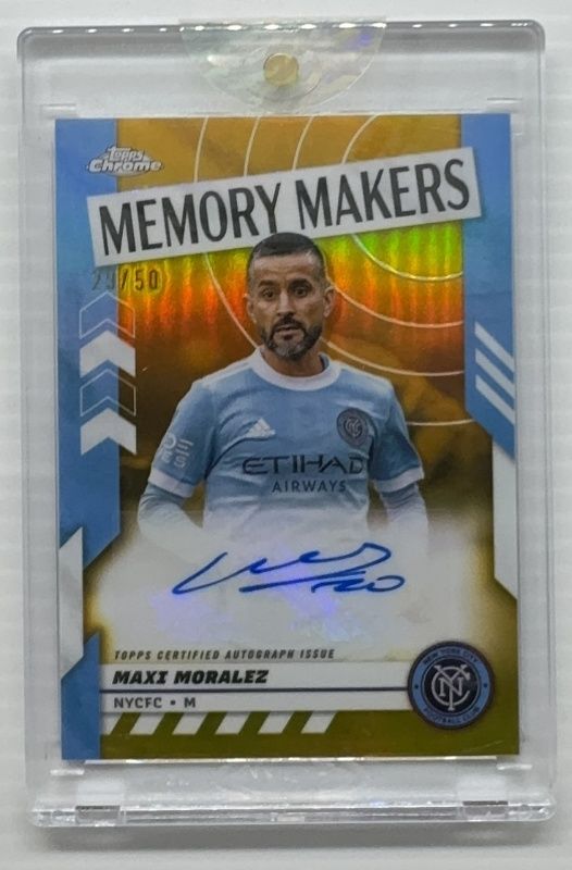 2024 Topps Chrome MLS #MMA-MM Memory Makers Autographs - Gold Refractor /50