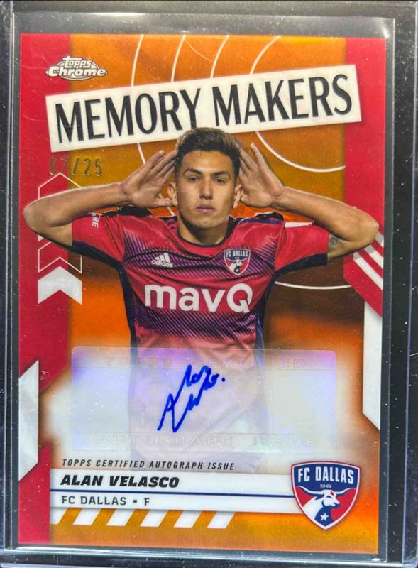 2024 Topps Chrome MLS #MMA-AV Memory Makers Autographs - Orange Refractor /25