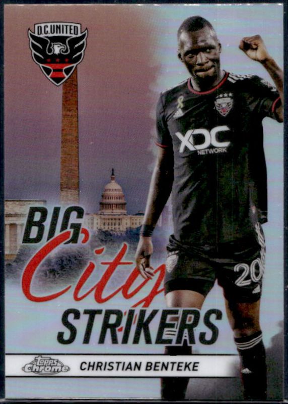 Christian Benteke 2024 Topps Chrome MLS #CS-15 Big City Strikers RAW