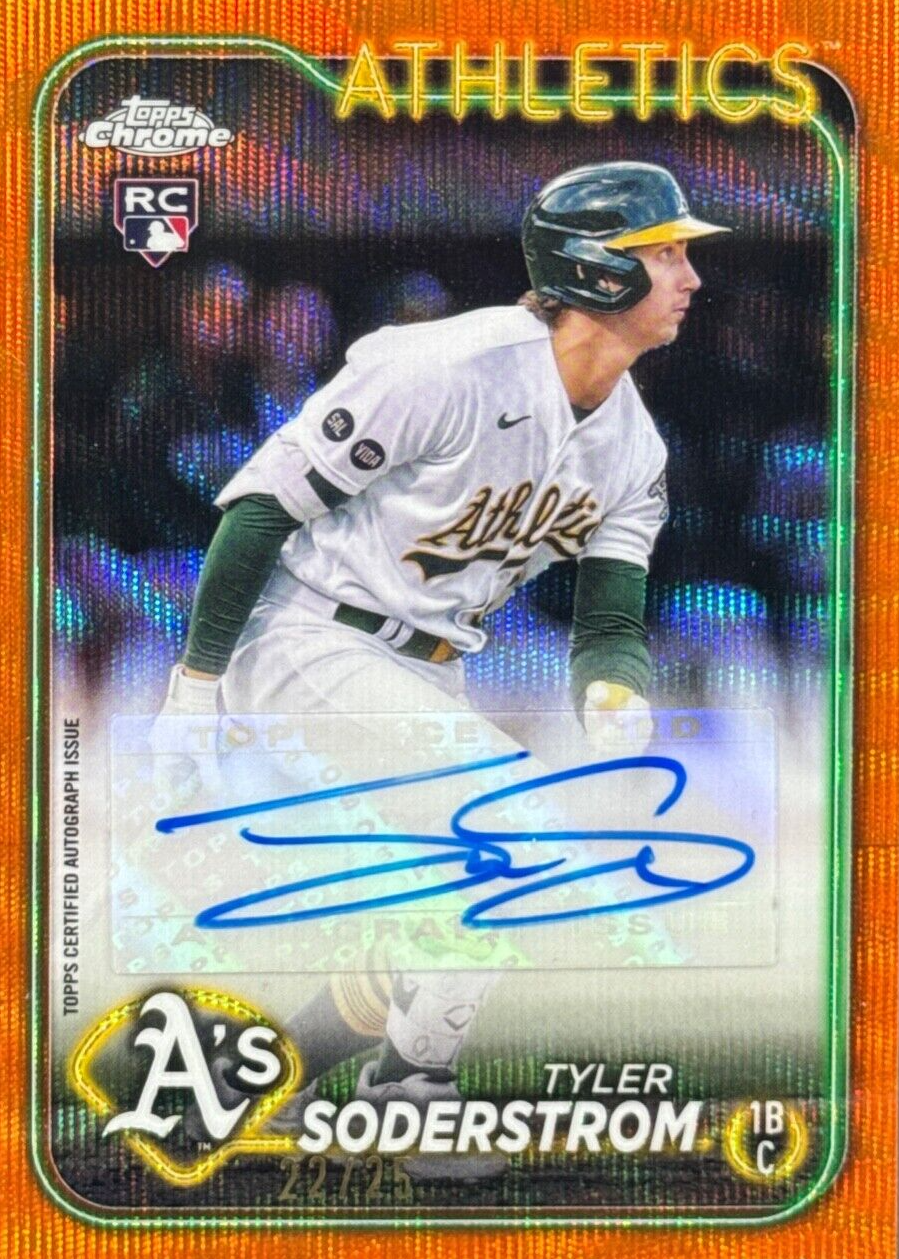 Tyler Soderstrom 2024 Topps Chrome Update #AC-TS Autographs