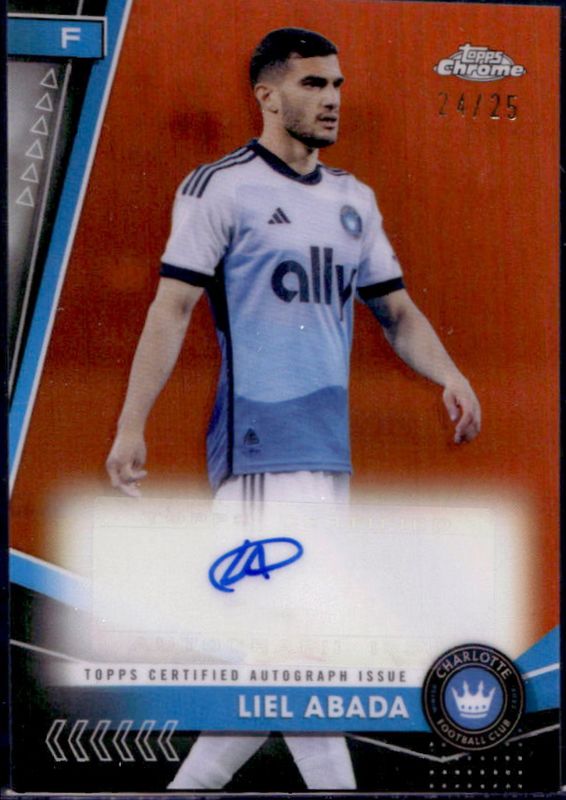 2024 Topps Chrome MLS #CA-AB Chrome Autographs - Orange Refractor /25