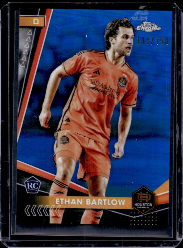 Ethan Bartlow 2024 Topps Chrome MLS #149 Blue Refractor /150 RAW