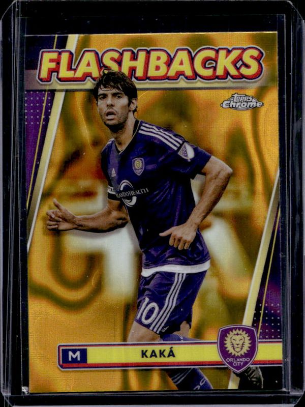 Kaka 2024 Topps Chrome MLS #95 Gold Lava Refractor RAW