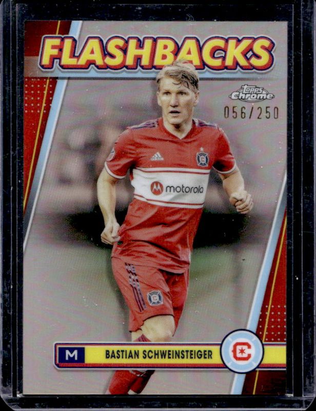 Bastian Schweinsteiger 2024 Topps Chrome MLS #131 Rose Gold Refractor /250 RAW