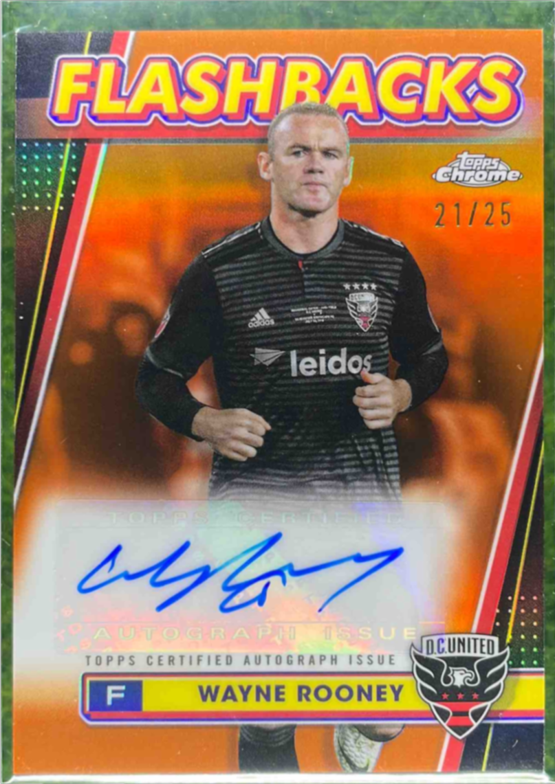 Wayne Rooney 2024 Topps Chrome MLS #FA-WR MLS Flashbacks
