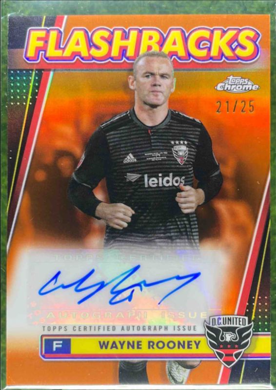 Wayne Rooney 2024 Topps Chrome MLS #FA-WR MLS Flashbacks