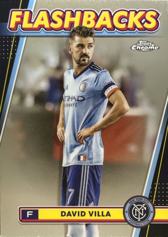 David Villa 2024 Topps Chrome MLS #100 Base RAW