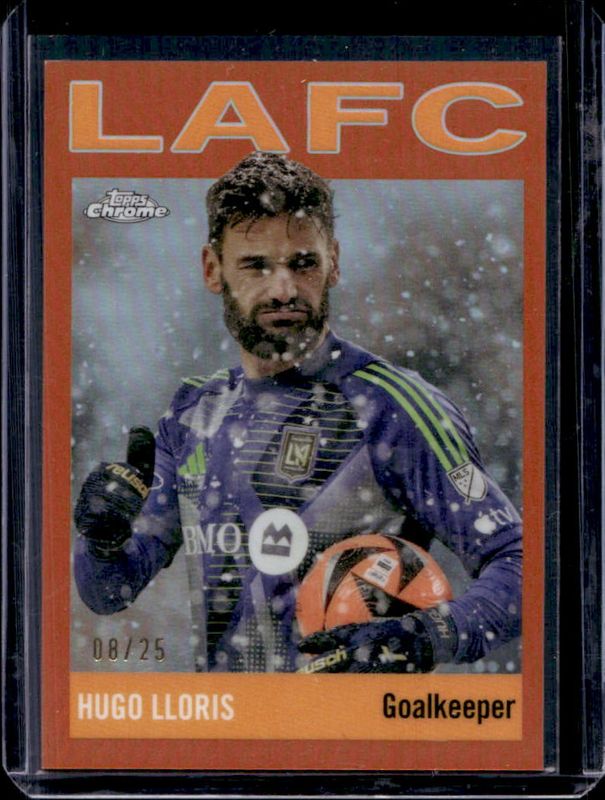Hugo Lloris 2024 Topps Chrome MLS #64T-15 Topps 1964 Football - Orange Refractor /25 RAW