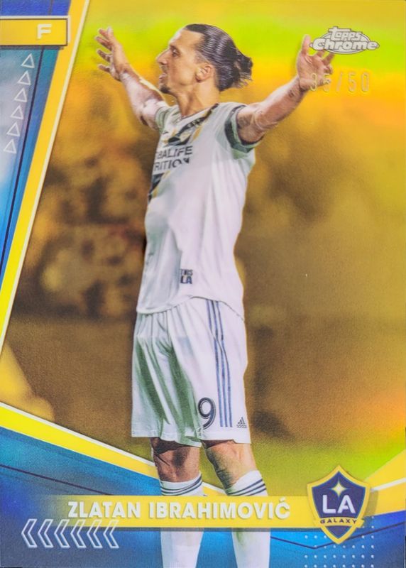 Zlatan Ibrahimovic 2024 Topps Chrome MLS #150 Gold Refractor /50 RAW