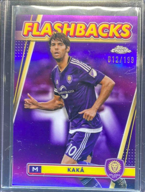 Kaka 2024 Topps Chrome MLS #95 Purple Refractor /199 RAW