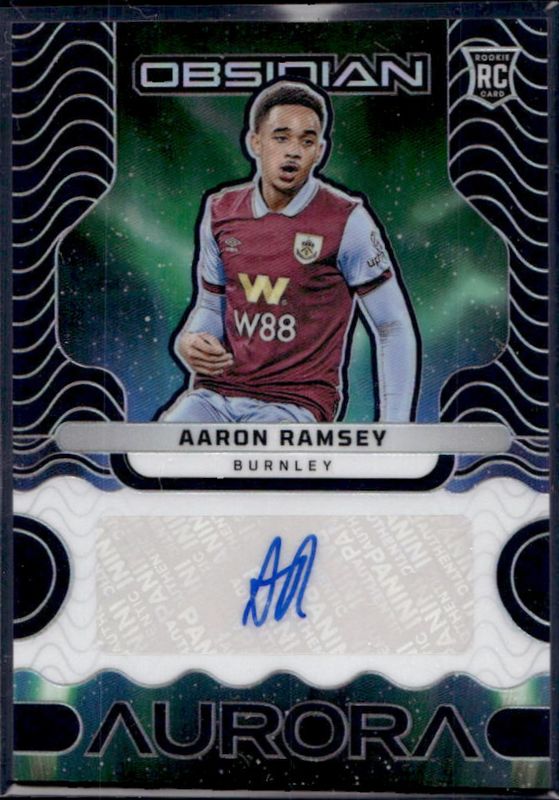 Aaron Ramsey 2023 Obsidian #AA-AR Aurora Autographs /199 RAW