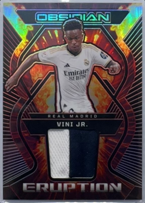Vinicius Jr. 2023 Obsidian #ER-VJR Eruption Electric Etch - Red /20 RAW