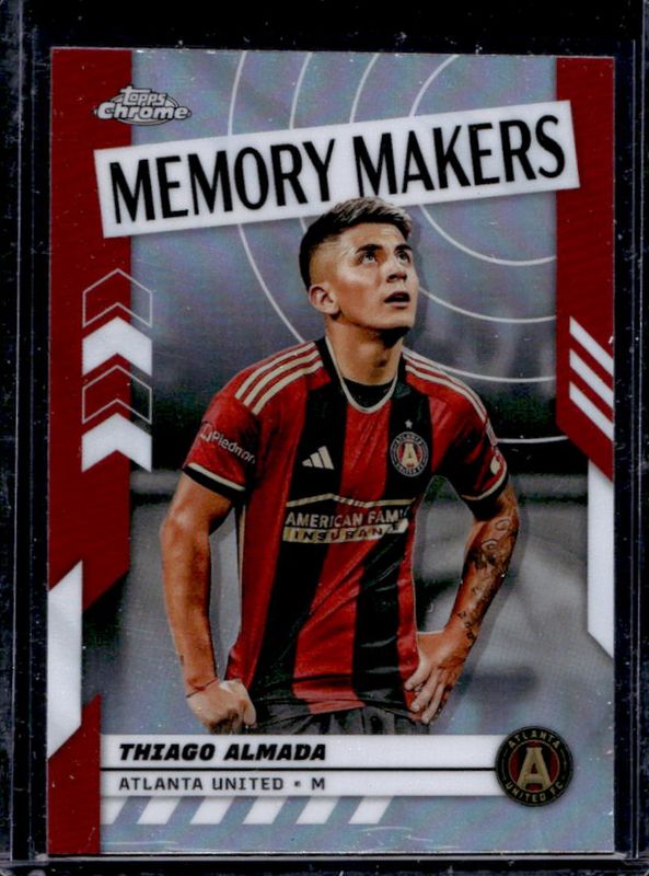 Thiago Almada 2024 Topps Chrome MLS #MM-3 Memory Makers RAW