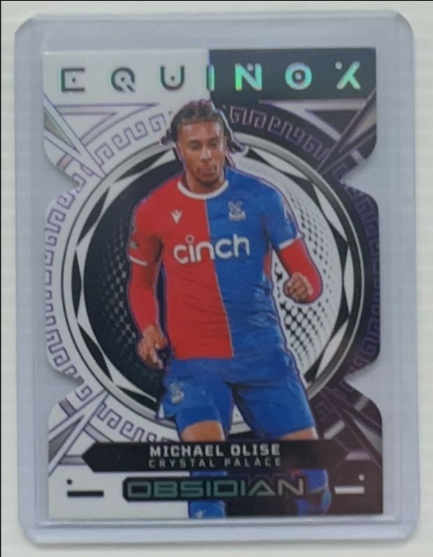 Michael Olise 2023 Obsidian #4 Equinox Electric Etch - Purple /49 RAW