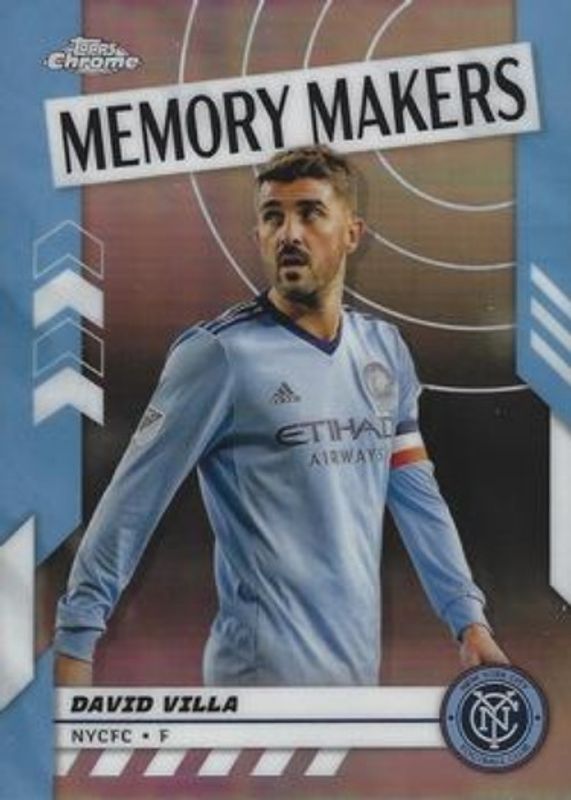 David Villa 2024 Topps Chrome MLS #MM-7 Memory Makers RAW