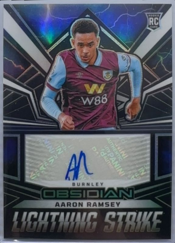 Aaron Ramsey 2023 Obsidian #LS-AR Lightning Strike /199 RAW