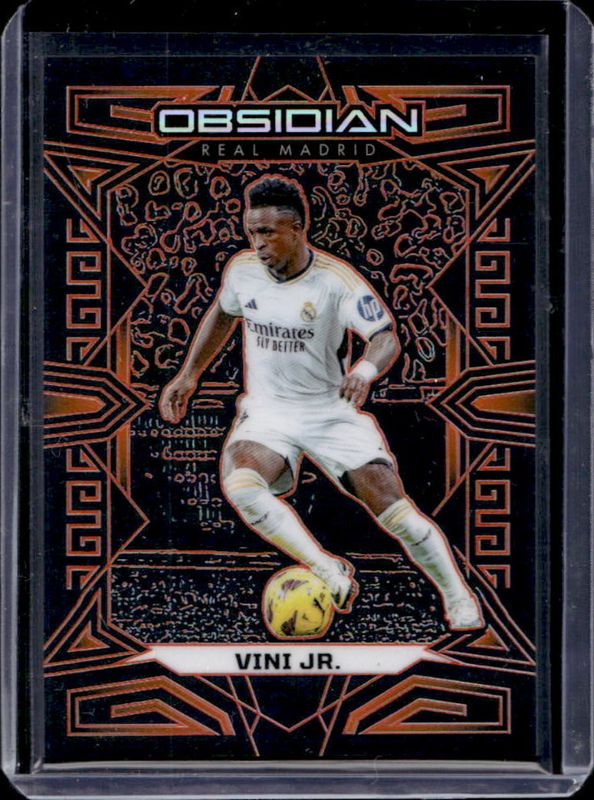 Vinicius Jr. 2023 Obsidian #195 Electric Etch Orange /40 RAW