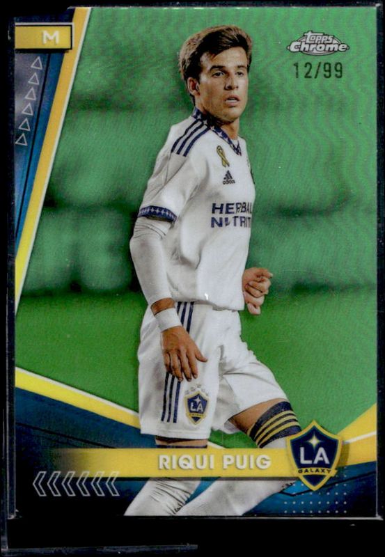 Riqui Puig 2024 Topps Chrome MLS #6 Neon Green Refractor /99 RAW